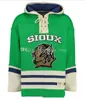 Dakota du Nord Fighting Sioux University Hoodies 7 TJ Oshie 16 Brock Boeser 33 Cam Johnson 9 Drake Caggiula Tous les maillots cousus en gros