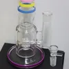 14-Zoll-Glasbong-Wasserpfeifen Dropdown Bunter Becher mit einer 18 mm dicken Schüssel Rauchzubehör