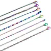 Arc-en-ciel couleur plus de choix plus de Style en acier inoxydable chaîne collier lien fabrication de bijoux pour bijoux à bricoler soi-même accessoire fille garçon cadeau