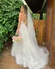 Country Dresses Spaghetti Sttraps Lace Applique Backless Sweep Train Custom Made Wedding Gown Plus Size Vestido de Novia 401