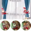 Christmas Curtain Klamra Uchwyt Santa Claus Snowman Elk Curtain Tie-Back Sypialni Hak Łącznik Clamp Christmas Home Decor