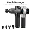 Elektryczny masażer mięśni masażer mięśni rozluźnienie mięśni odposażenie fitness masaż masaż pistolet Massager 4 głowy z torbą