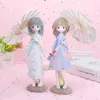 lovely umbrella Japanese kimono girl creative beautiful girl decoration resin crafts gift home decoration Figurines YD0615