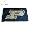 NCAA Purdue Boilermakers Flag 3 * 5ft (90cm * 150cm) البوليستر العلم راية الديكور تحلق المنزل حديقة العلم هدايا احتفالية