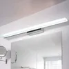 Luz de espejo LED más larga 0.4m ~ 1.5m AC90-260V Lámpara de pared acrílica cosmélicas moderna Iluminación de baño a prueba de agua Envío libre