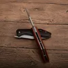 1pcs Ny Pocket Folding Kniv 440c Satinblad Rosewood Handtag EDC Pocket Folding Knives med Original Retail Box
