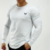 Tshirt Men Automne New Long Mancheve Oneck T-shirt Men Men de marque Fashion Fitness Fitness Tee Tee Tops Clothing3340720