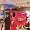 2019 Portable Leather Shoulder CellPhone Bag Back Phone Case Flower Print Anti Slip Phone Shell for iPhone X XS MAX XR 8 7 6 6S Pl6659541