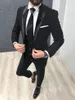 Yüksek Kalite Tek Düğme Siyah Düğün Erkekler Şal Yaka Üç adet İş Damat smokin (ceket + pantolon + Vest + Tie) W1058 Takımları