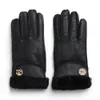 Mode-Fashion 1Pair Frauen Warme Winterhandschuhe Schaffell Ein Verdickung Finger Atmungsaktiv Schaffell Hand-genähte Handschuhe 6 Farben