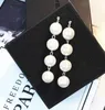 4 boucles d'oreilles longues à franges de perles, pendentif en perles de coquille blanche, boucles d'oreilles à breloques féminines