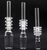 10pcs Quartz Nail Tip Drip Tips 10mm 14mm 18mm mâle Dab Paille Ensemble Quartz Banger Nail pour Dab Oil Rigs Bong