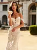 Berta Mermaid Wedding Dresses Off the Shoulder Poce Sexig Backless Bridal Gowns Sweep Train Plus Size Trumpet Vestido de Novia2909