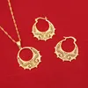 Petite taille Ethiopian Set Jewelry Collier Boucles d'oreilles Eithere Habesha Set pour fille Gold Color SetSt Bridal Set 9423700