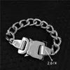 Titanium Steel ALYX Chain Bracelet Men Women Quality Metal Button Bracelets belts ALYX Street Accessories273I