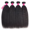 Brasileiro kinky encaracolado em linha reta onda do corpo onda solta onda profunda tramas de cabelo virgem natural preto brasileiro encaracolado virgem cabelo humano ex7077059