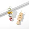 Nouvelle mode gland cristal boucles d'oreilles goutte couture couleur or longue balancent boucle d'oreille pour les femmes mariage déclaration bijoux