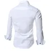 Säljer Solid Men039S klänningskjortor Slim Long Sleeve SingleBreasted Fashion Casual Clothing Men Trendy Shirts Tops M3XL2718188