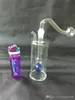 Accessoires de bangs en verre de narguilé multi-motifs ﾠ, Pipe colorée fumant des tuyaux en verre incurvés tuyaux de brûleur à mazout conduites d'eau Dab Rig Bongs en verre P