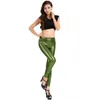 8 cores mulheres elegantes leggings escala de peixe de alta elástica leggings Casual Slim Fit Calças Senhoras Shiny Sereia Digital Imprimir calças
