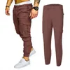 Joggers Hip Hop Byxor Mäns Casual Fickor Camouflage Byxor Höst Höst Multicolor Sweatpants Fashion Overaller Byxor Storlek M-4XL