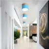 Moderna taklampor Nordic Järn + Trä taklampa för vardagsrum Sovrum Barnrum Aisle Corridor LED Spot Light Home Fixture