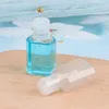 wholesale 30ml hand sanitizer PET plastic bottle with flip top cap square bottles for cosmetics Essence