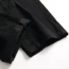 Sokotoo Herren-Cargo-Denim-Jeans mit schwarzen Taschen, schmale Stretch-Hose