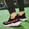 2022 Running Shoes G.N.SHIJIA Fashion Top Quality PU Rubber Sole Black Red Women Men Sport Sneakers