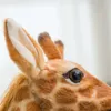 Atacado enorme na vida real girafa brinquedos de pelúcia bonecos de animais de pelúcia de pelúcia