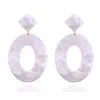 Boucles d'oreilles en plaque d'acétate acrylique boucles d'oreilles de mode boucles d'oreilles d'explosion WY925