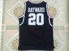 Groothandel Butler Bulldogs # 20 Gordon Hayward College Basketball Shirts Vintage Black Stitched University Jerssys Topkwaliteit