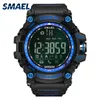 Smael merk digitale display horloges zwart blauw coole stijl led polshorloge outdoor sport horloges 50m watervoorspoor klok 1617B