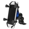 4-6 tum X-Typ Telefon GPS Aluminium Alloy Hållare Handtag Bak Carview Spegel E-Scooters Motorcykelcykel - Svart