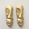 Metalen halfgezicht masker broche vrouwen hoofd portret broche pak revers pin mode-sieraden hoge kwaliteit groothandelsprijs