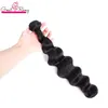 Extensiones de cabello humano virgen brasileño de onda profunda suelta Paquetes de cabello rizado suelto Trama de tejido Teñible Visón ondulado Greatremy 3 piezas Cabeza completa VENTA