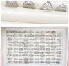 2020 Hot Sales Crystal Crown Ring Legering Zilver Vergulde Ring Hybride Modellen Gemengde Maat Lady / Girl Fashion Ring Mixed Style 50pcs / lot