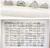 2020 Ventes chaudes Crystal Crown bague alliage argent Bague plaquée or Modèles hybrides Taille mixte Dame / fille Bague de mode Style mixte 50pcs / lot