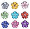 Forme de fleur de prunier Base de bijoux en cristal Plug anal Forme de champignon Perles de fesses Anus Intruder pour jeu sexuel BDSM Rouge Violet Vert Bl5300250