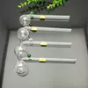 Smoking Pipes Aeecssories Glass Hookahs Bongs Printed smiling face glass long curved pot