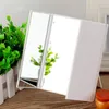 LED Make Up Mirror Travel Folding Portable Make Up Spegel 8 LED Lights Lighted Women Cosmetic Desktop Tre sidor Makeup Spegel BC BH0731