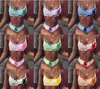 Designer sexig bikini set kvinnor badkläder bandage push up vadderad baddräkt sommar strand kvinnor baddräkt brasilianska monokini 8931