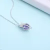 Whole EuroAmerican New SnowFlake Magic Box Necklace 925 Sterling Silver Fashion Pearl Cage Pendant Clavicle Accessories4495276