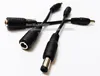 Straight DC 5.5x2.5mm Male to 4.8x1.7mm Female Power Plug Cable / Cord About 10CM/20PCS