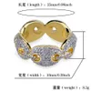 TOPGRILLZ хип-хоп новый дизайн обледенелое звено цепи кольцо микро проложить Циркон позолоченное кольцо для мужчин побрякушки подарок партии