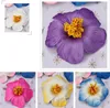 100pcs 9cm Frangipane Frangipani Fleur Sinensis Tête de fleur artificielle Hibiscus 16 Colors9115580