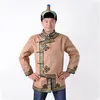 伝統的なモンゴルの民族の服男性トップス秋の長袖唐スーツマンダリン襟のジャケット草原リビングアウトフィットアジアの衣装