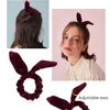 Fashion Women Lovely Velvet Bow Hair Bands Lovely Hair Scrunchies Girl's Tie Accessories Ponytail Holder 9 Color