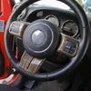 ABS عجلة القيادة أزرار غطاء الزخرفية 3 قطع ل جيب رانجلر JK 2011-2017 عالية الجودة اكسسوارات السيارات الداخلية