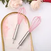 50PCS Wedding Favors The Perfect Mix Stainless Steel Pink Kitchen Whisks Manual Egg Beaters Bridal Shower Party Supplies